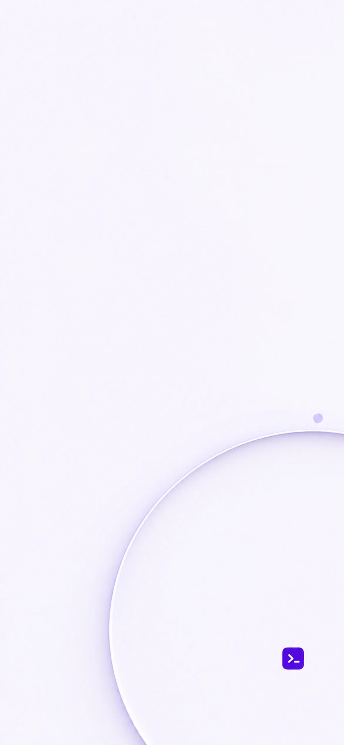 Halo light wallpaper with a pale lilac circular recess